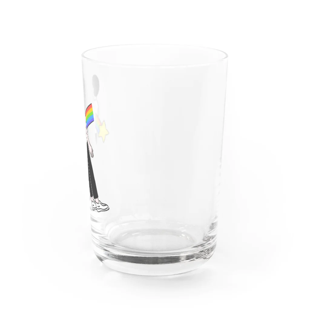 おさつの流れ星 Water Glass :right