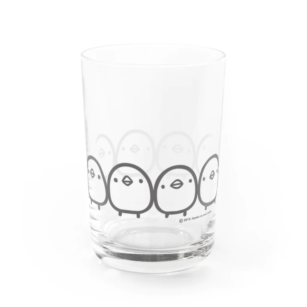 ひよこのもり工房のひよこさんぞろぞろ Water Glass :right