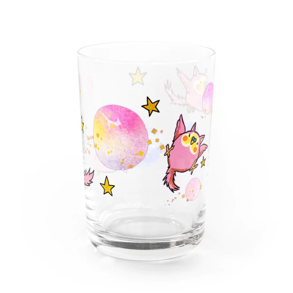 めめんと桃鶏のインコタンぐらす Water Glass :right