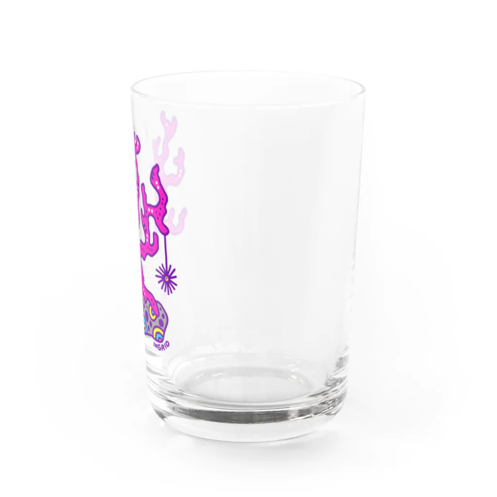 INGRIDのサンゴ（ピンク） グラス右面