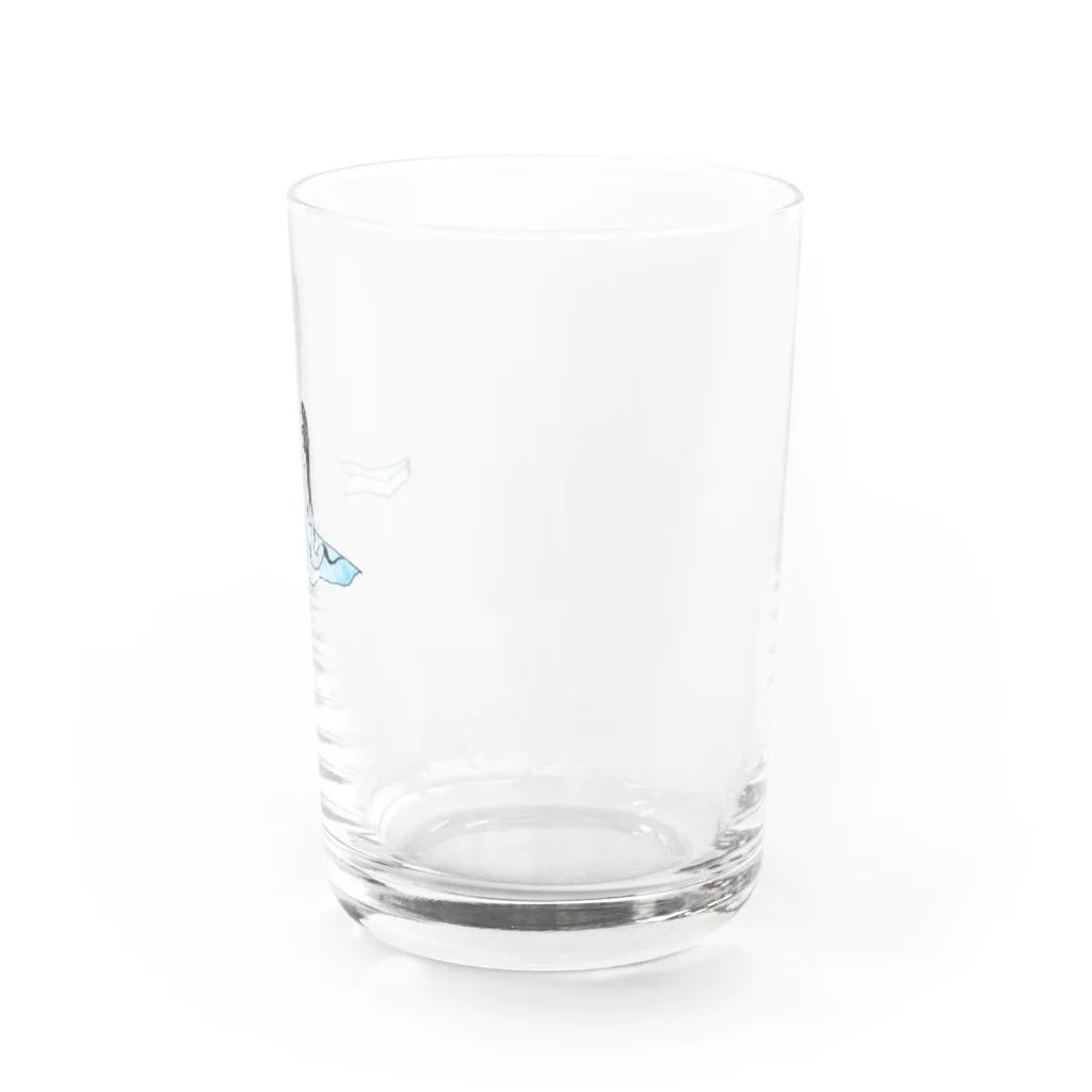 佐藤撫子の氷いっぱい グラス右面