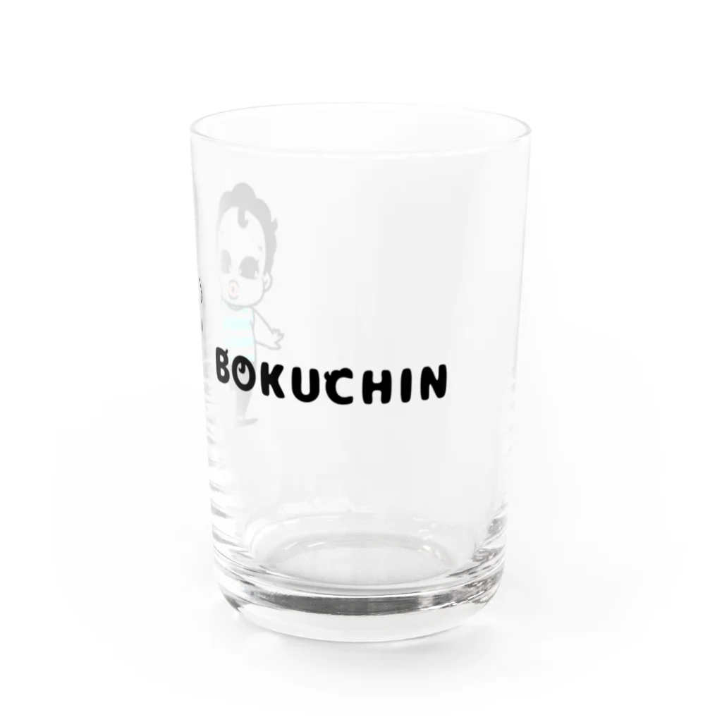 BOKUPOTE_Shopのはーいぼくちんロゴ入り Water Glass :right