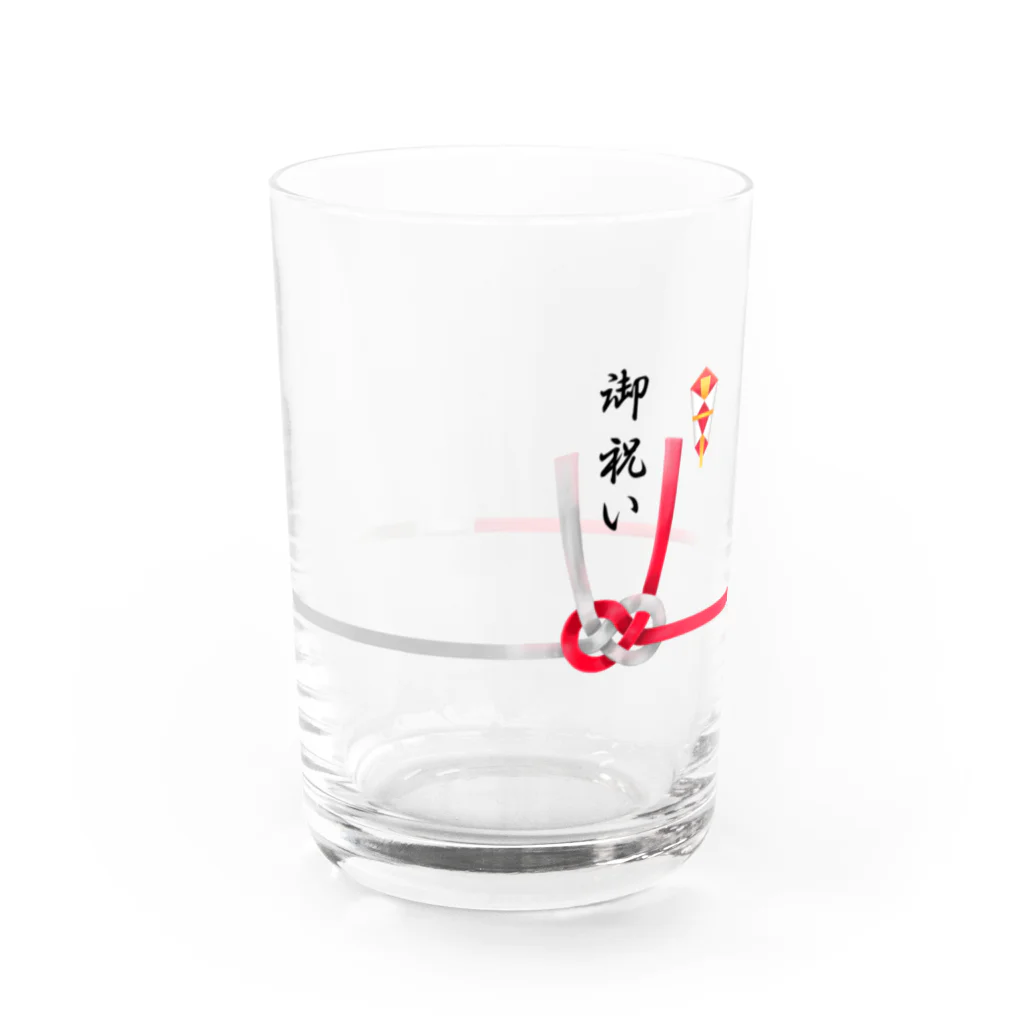 しまこたんのあわじ結びで祝いたいグラス Water Glass :right