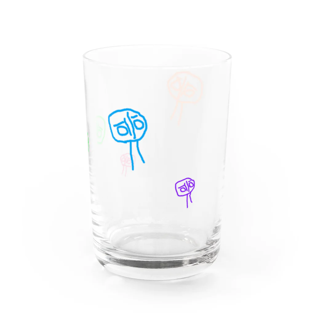 へちょ絵くんのへちょ絵 Water Glass :right