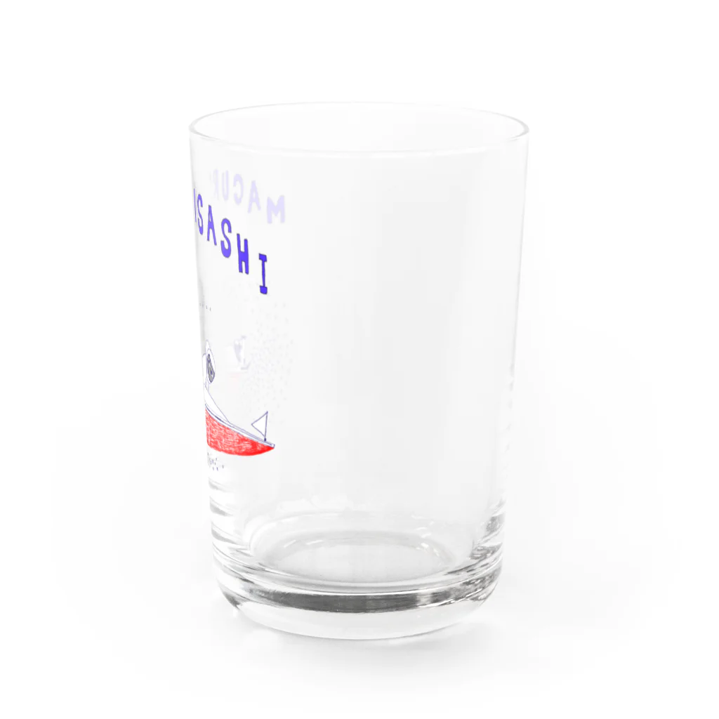 NIKORASU GOのボートレースデザイン「まくり差し」（Tシャツ・パーカー・グッズ・ETC） Water Glass :right