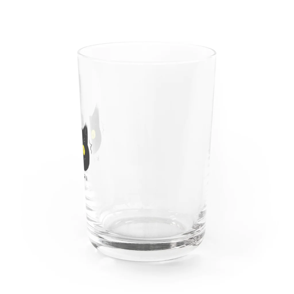 べるこのびびりやすい黒猫 Water Glass :right