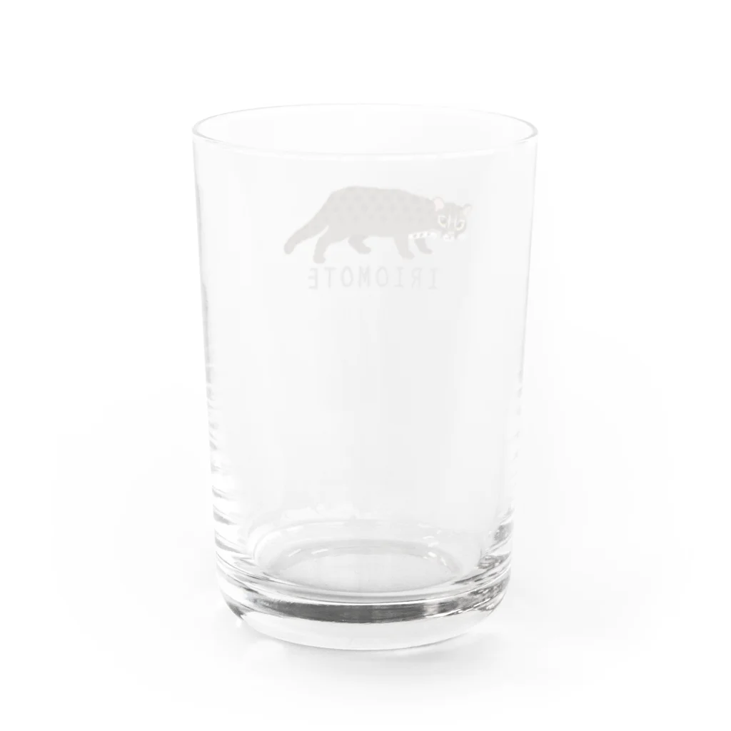 しまのなかまfromIRIOMOTEのIRIOMOTE イリオモテヤマネコ（全身） Water Glass :right