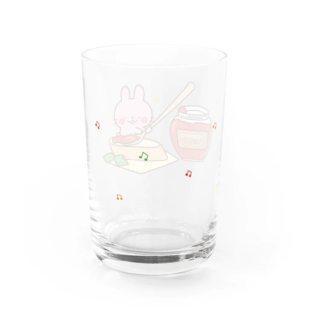 ちぃ＠アホかわイラストレーターのジャムぬりぬり Water Glass :right