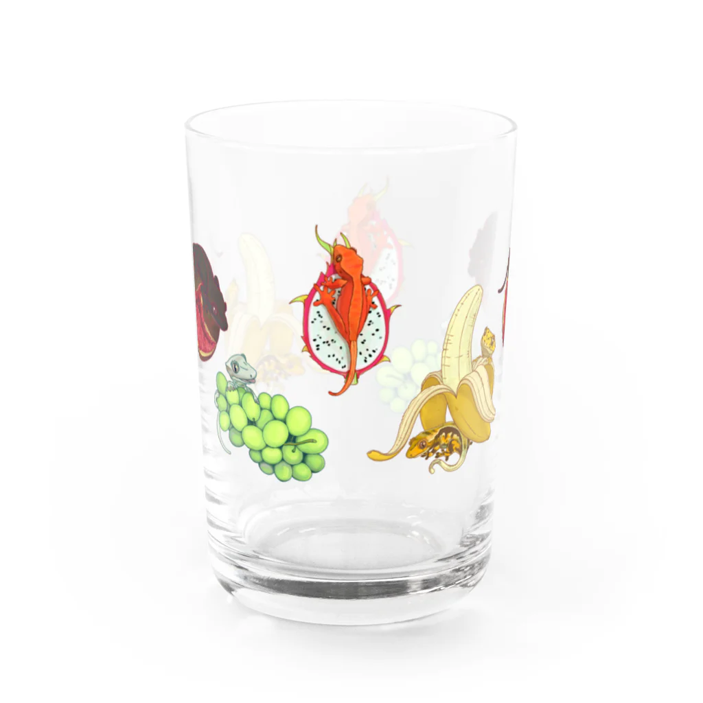 檸檬飴のクレステッドゲッコー×フルーツ盛り合わせ Water Glass :right