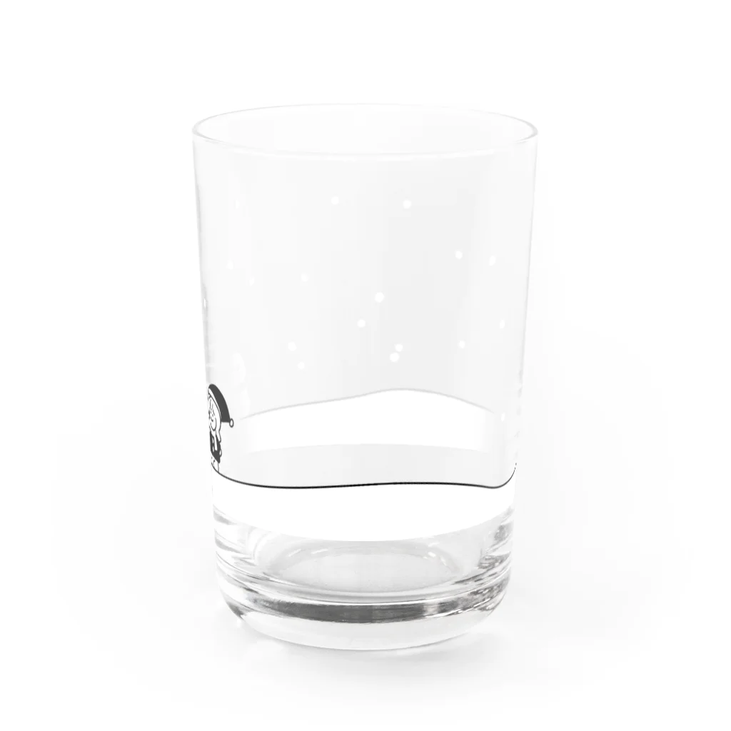 つちのこ堂の冬の女の子 Water Glass :right