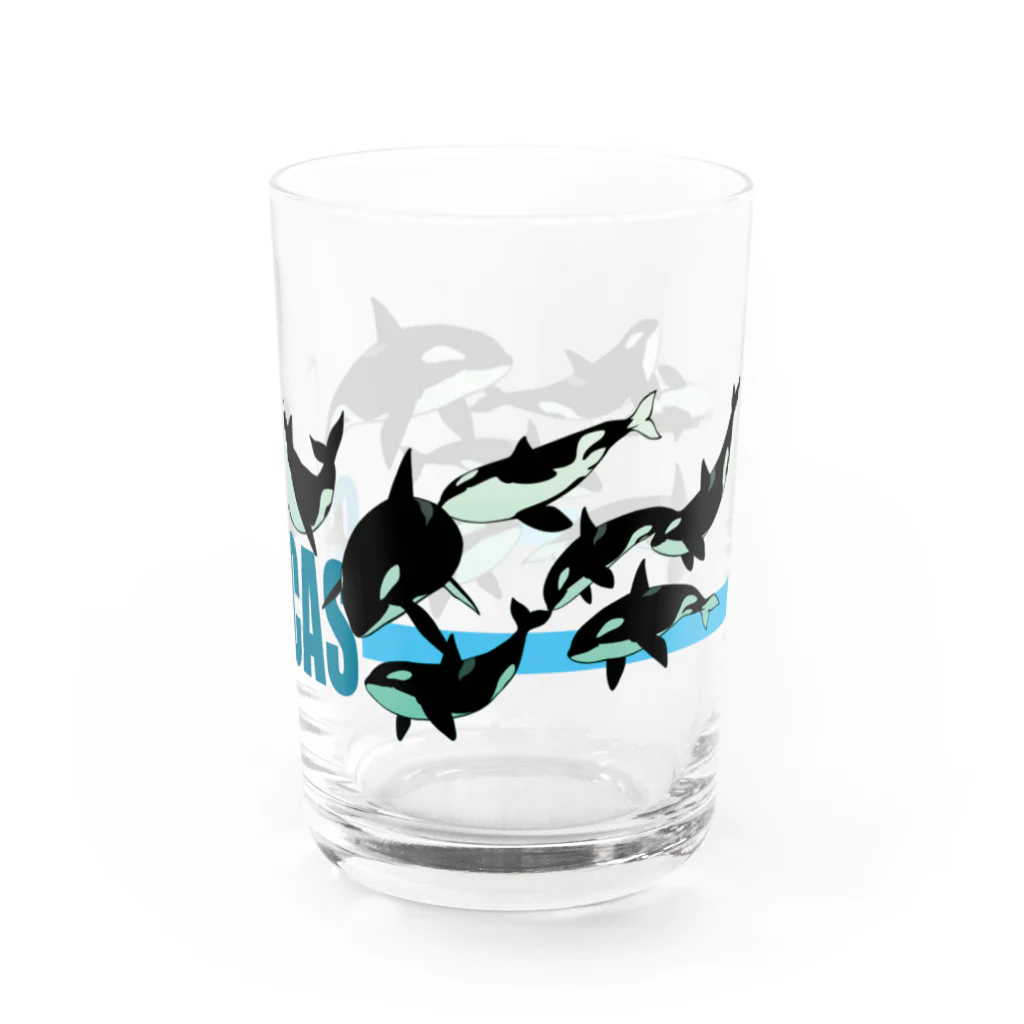 SHIZRUのSUZURIのシャチ（女子会） Water Glass :right