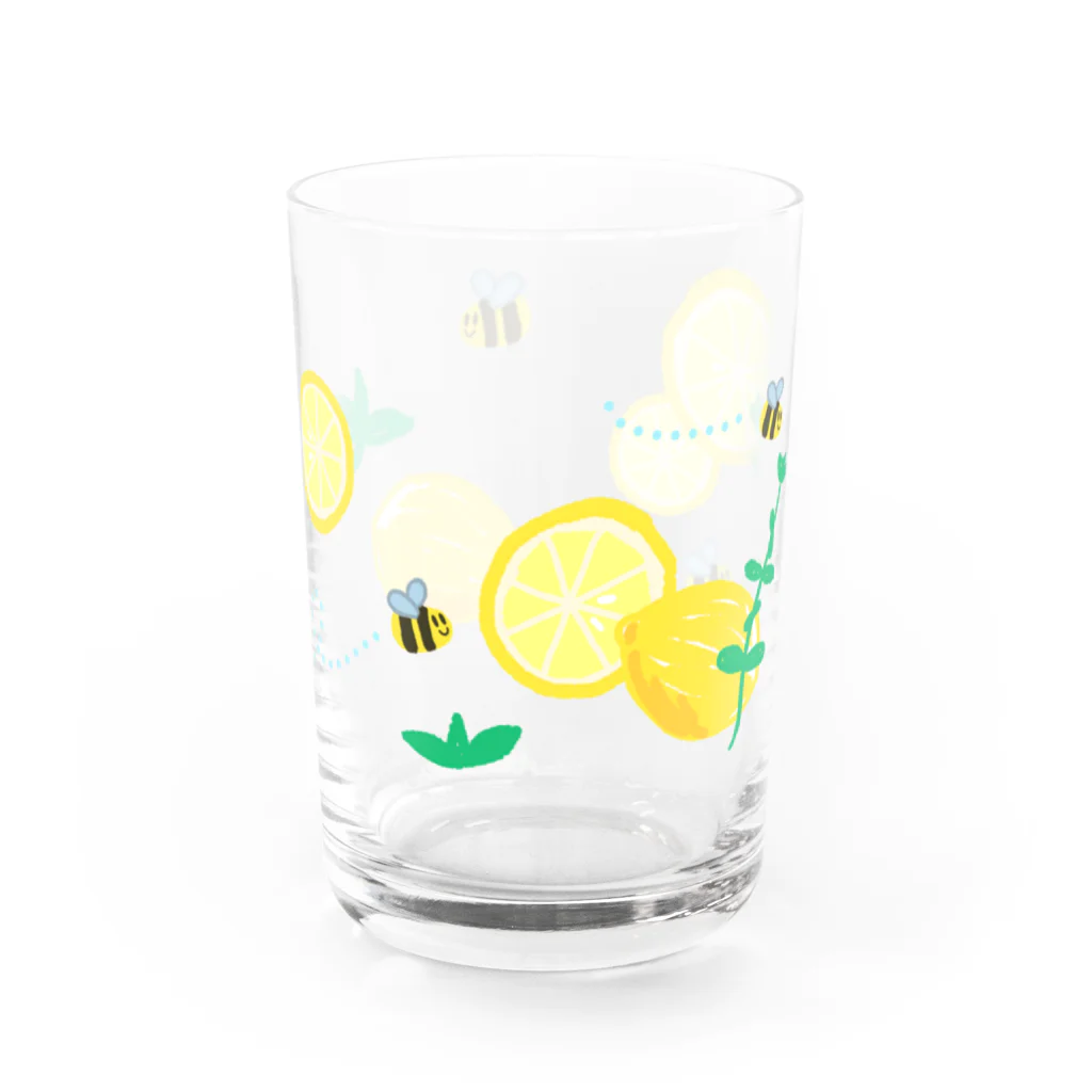 わおさきのハチとレモン＋ミント Water Glass :right