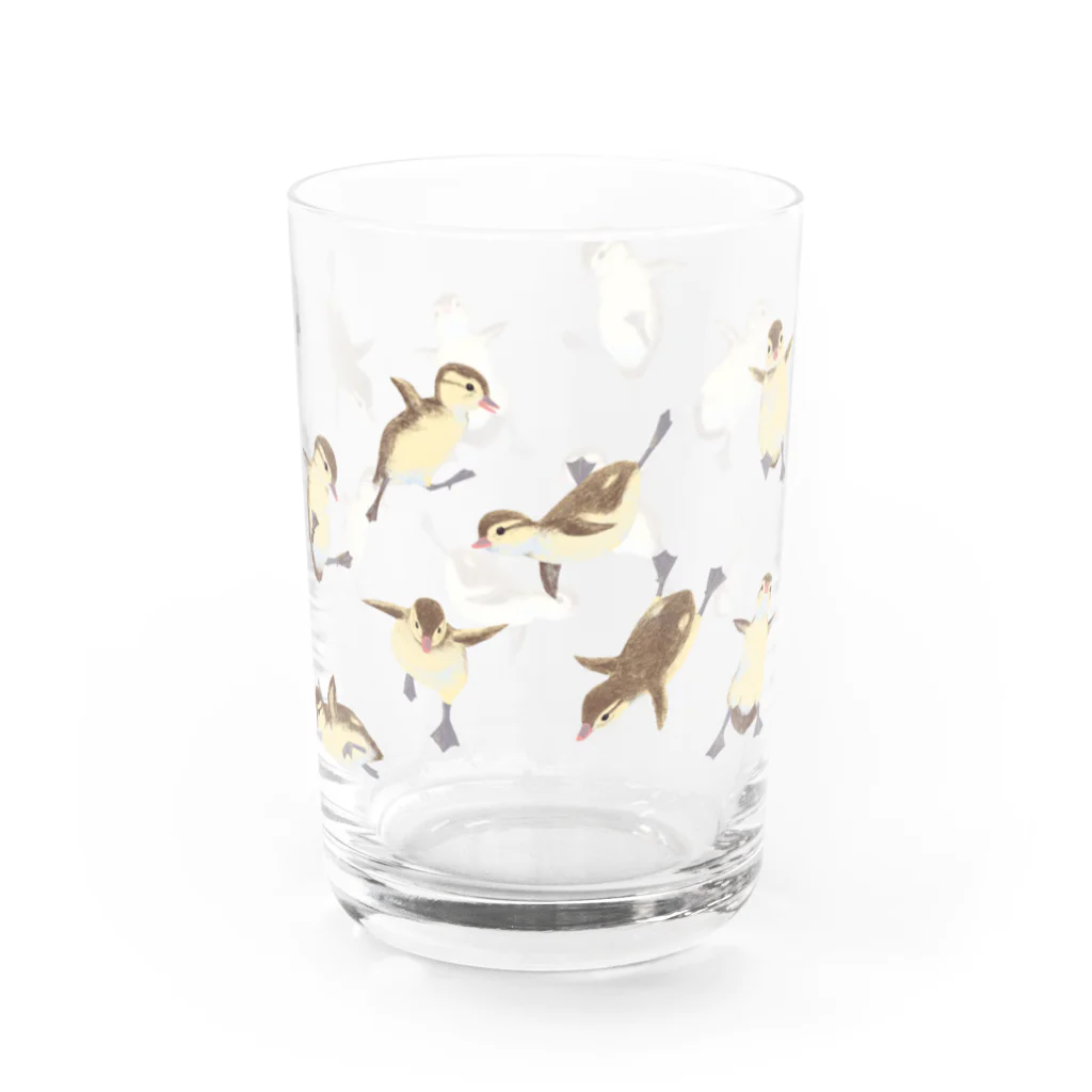 piro piro piccoloのjumping duckling Water Glass :right