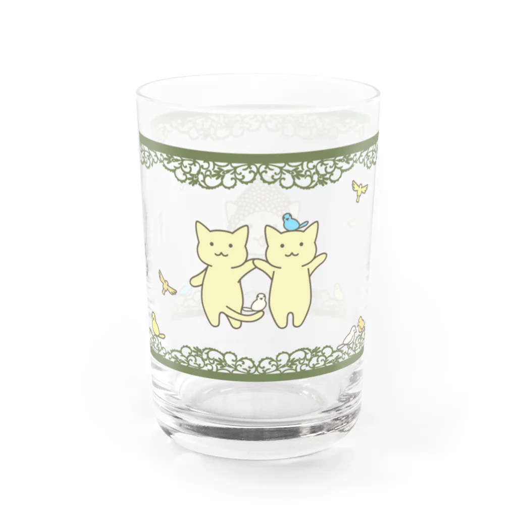 PygmyCat　suzuri店の仏にゃんグラス Water Glass :right