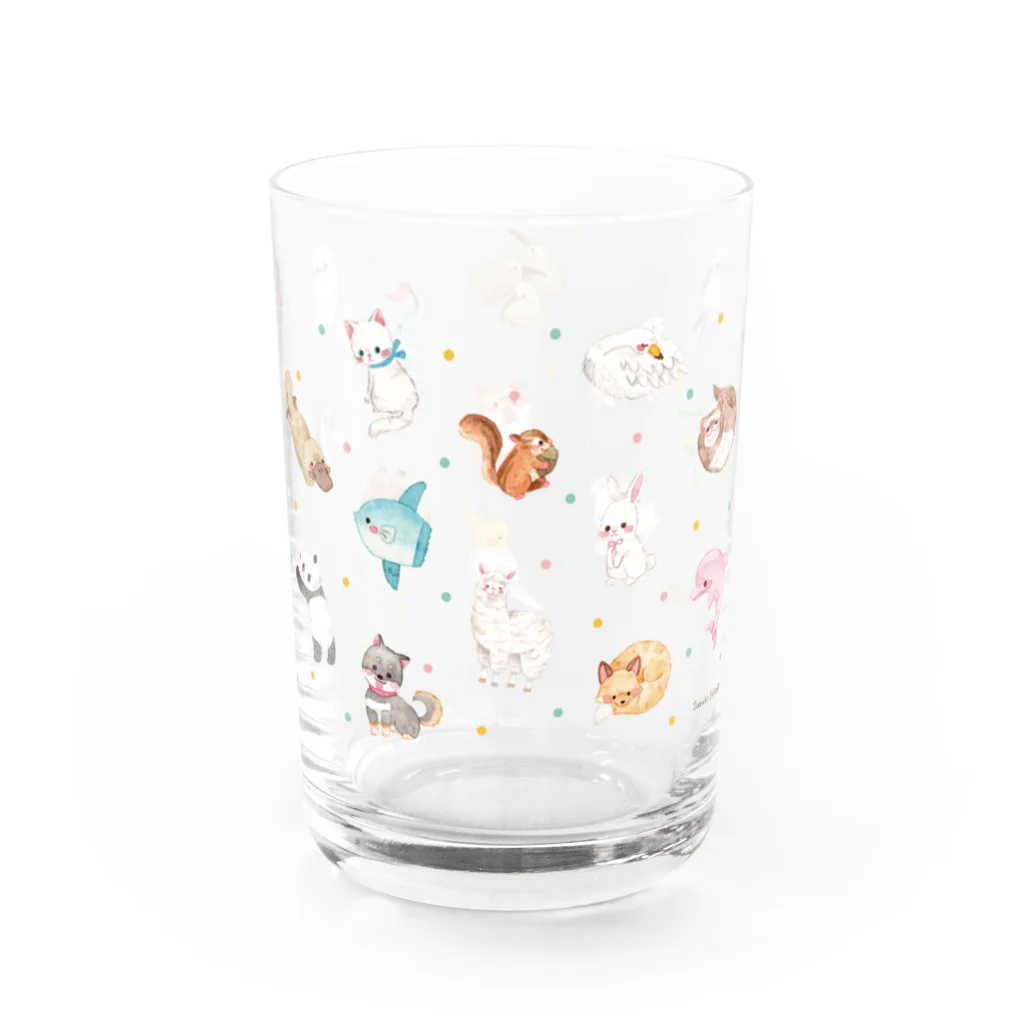 すずきいときちの水彩いろいろアニマル Water Glass :right