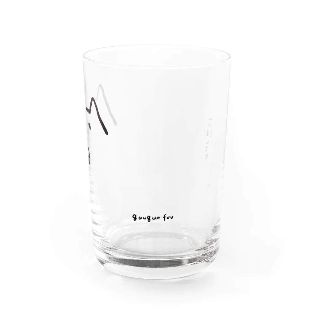 まるぺ 脱力グッズ屋さんのシュールなシロクマのグラス Water Glass :right