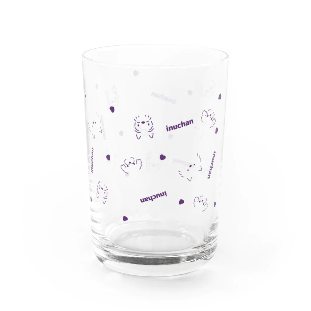 ハッピージャムジャムのイヌチャン集合(ぶどう) Water Glass :right