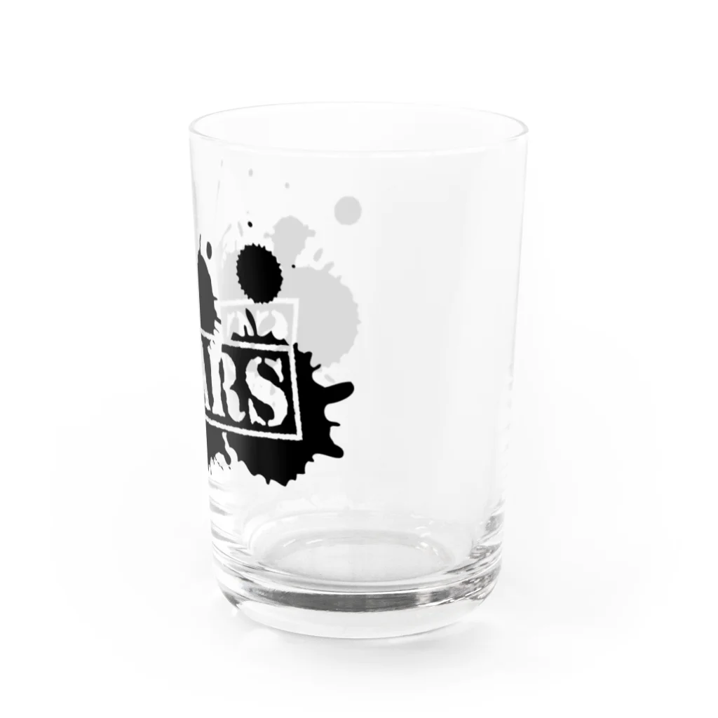 SCARSのペイントロゴ（ブラック） Water Glass :right