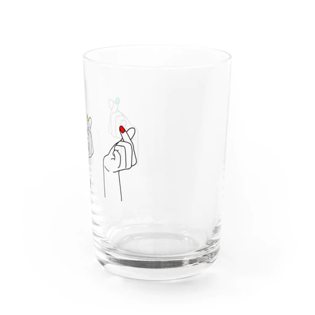 cheon.の信号指ハート Water Glass :right