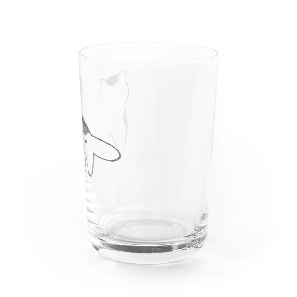 yosicoのブチネコ Water Glass :right