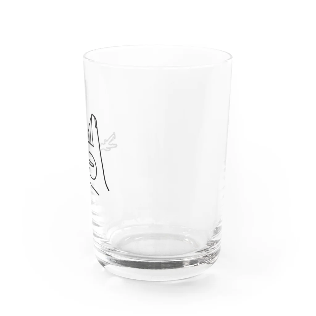 nandeのつかまれたワニ Water Glass :right