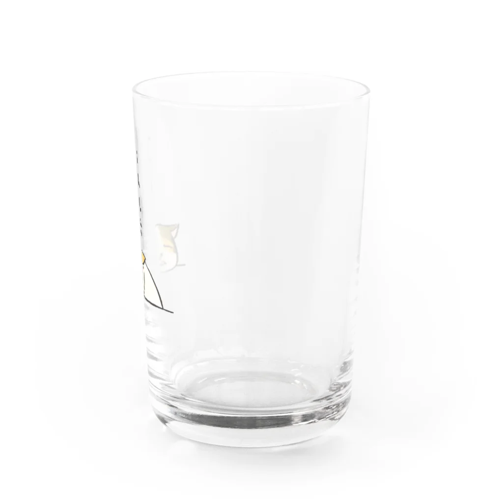 café Mo.freeのつかれた Water Glass :right