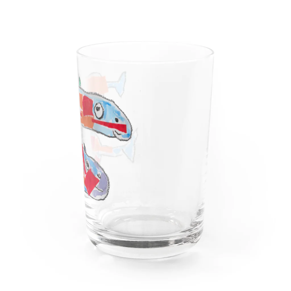 ぴいこᔦꙬᔨの5歳のさかな Water Glass :right