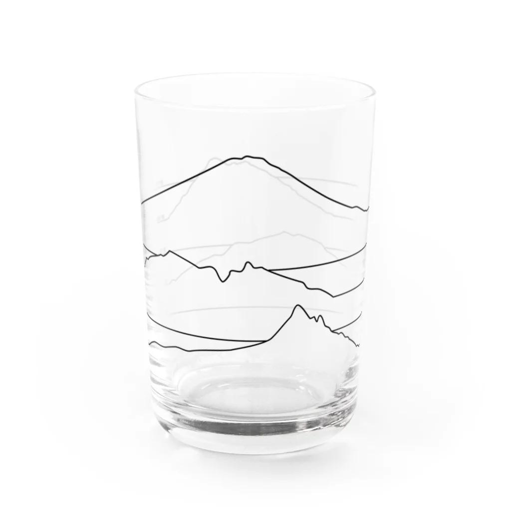 上村商店のJapanese mountains Water Glass :right