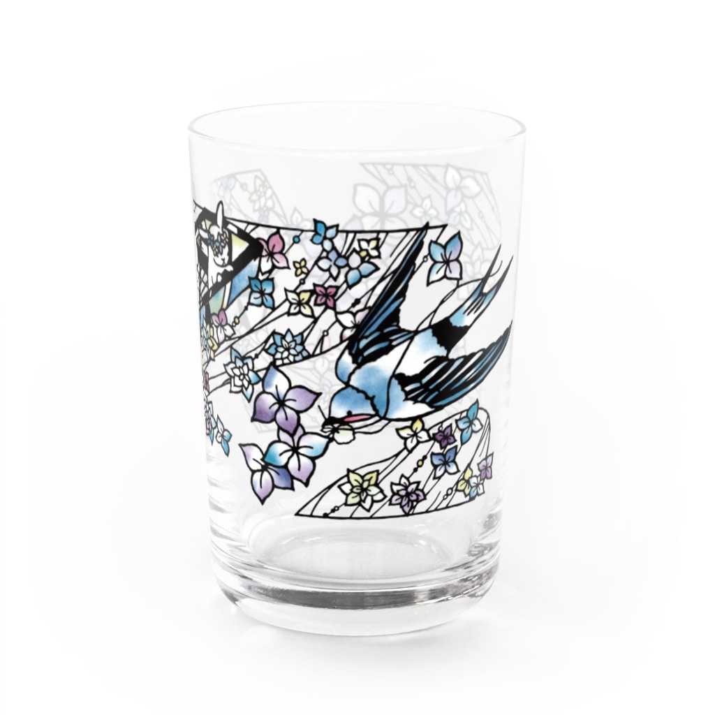 tokeisou / 切り絵の切り絵 / 水夢のゆびきり Water Glass :right