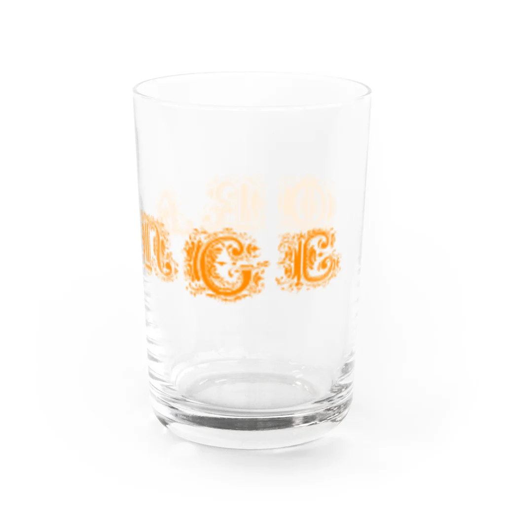 ぞののORANGE ロゴ Water Glass :right