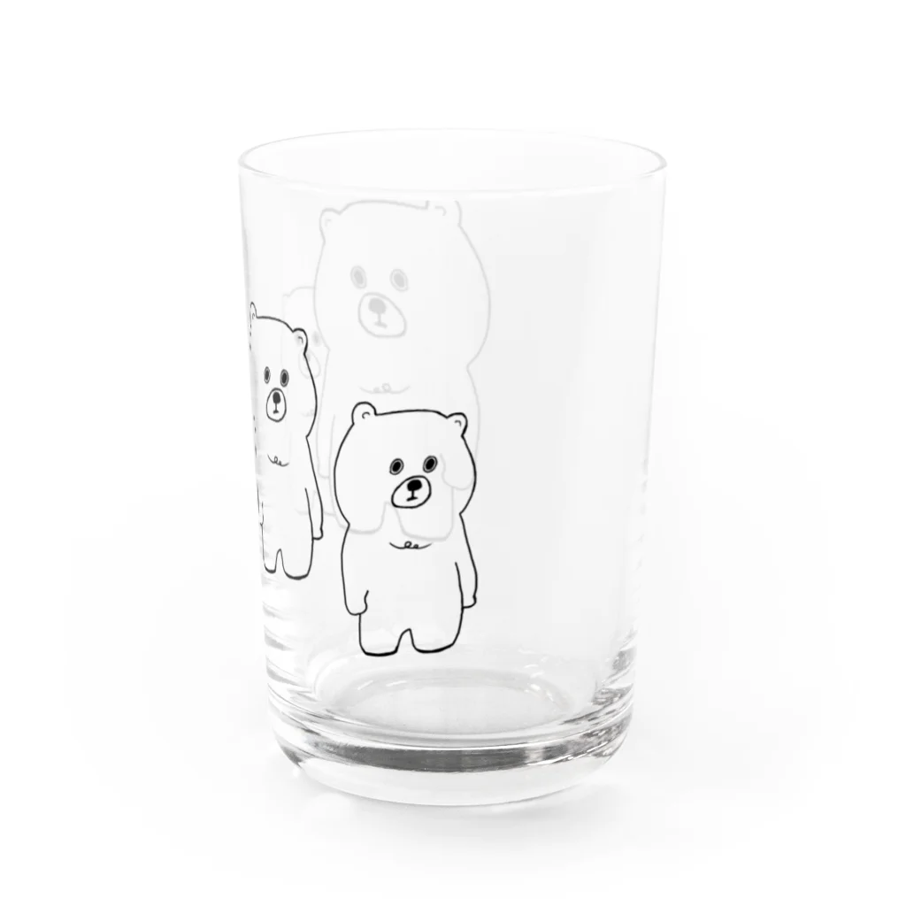 SELECTSHOP MTIのむっくま、4ひき。 Water Glass :right