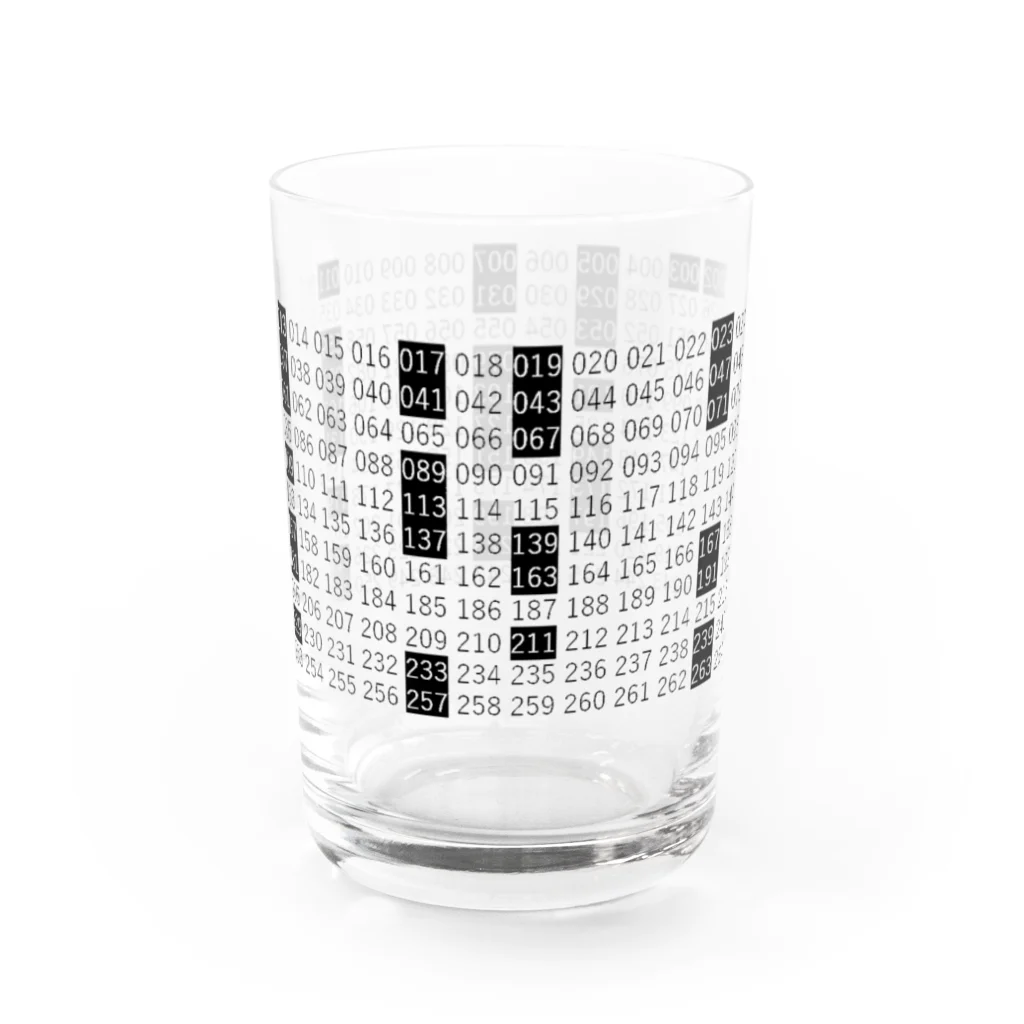 ζWalker/Shiunのプリヒタの素数円 Water Glass :right