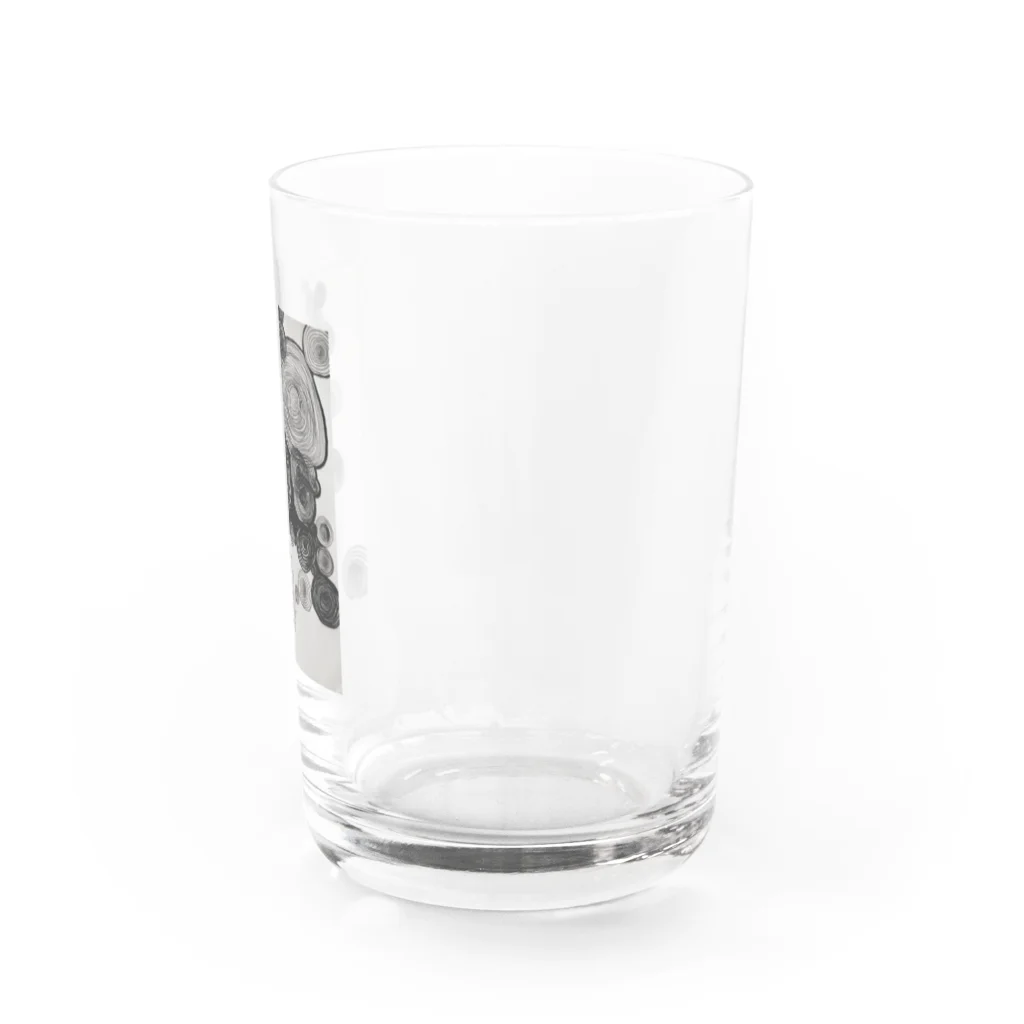 未野のグッズ屋さんのうずまきの大群 Water Glass :right