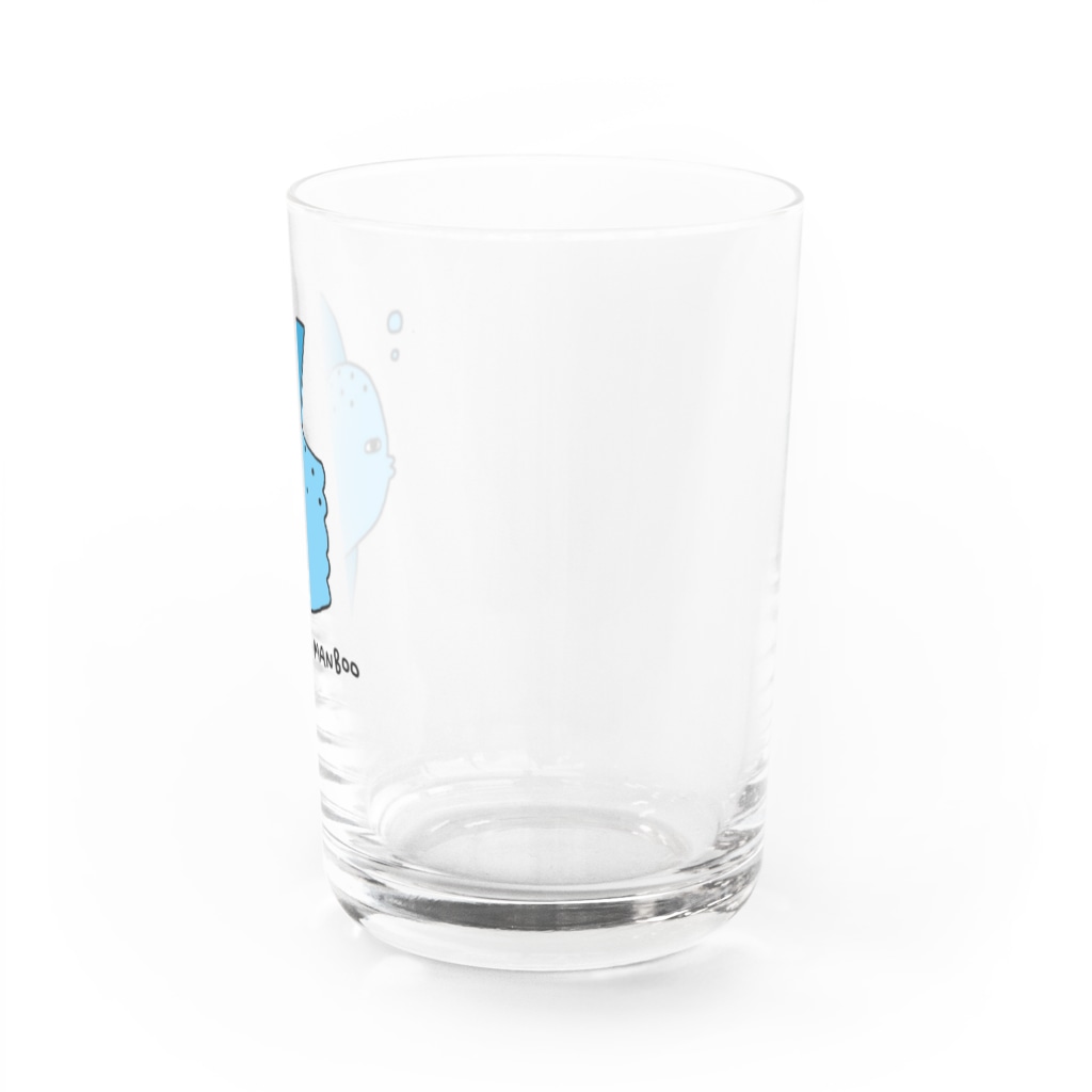 麦畑のマンボウB(下手な絵) Water Glass :right