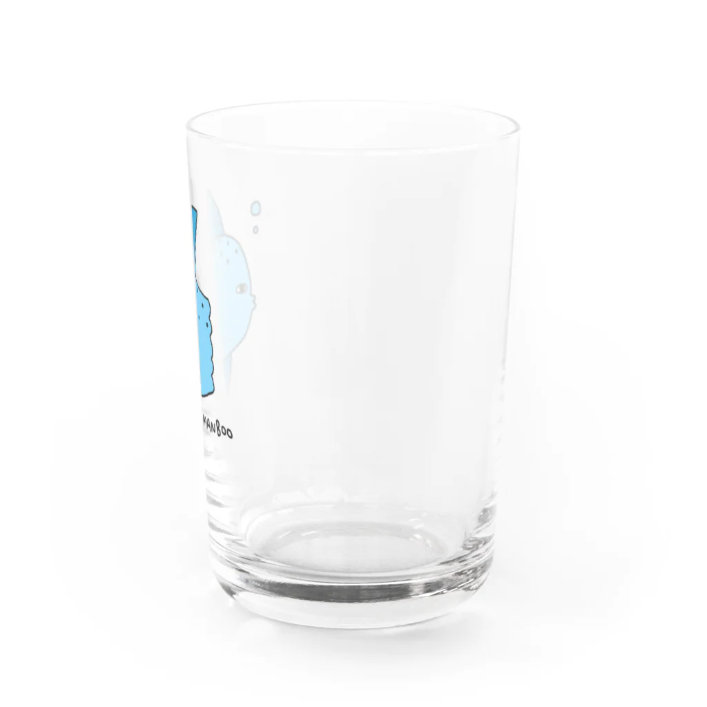 麦畑のマンボウB(下手な絵) Water Glass :right