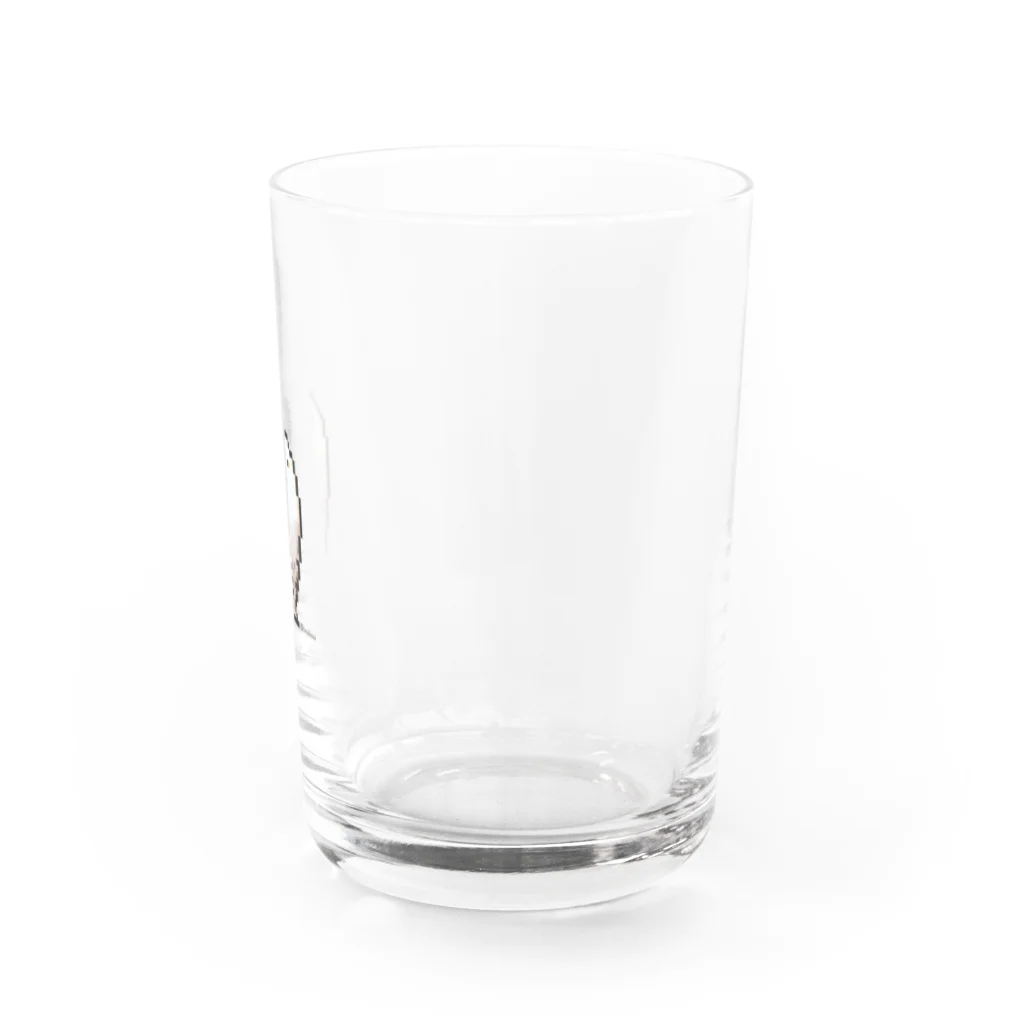 ko-maのドット絵のシロフクロウさん Water Glass :right