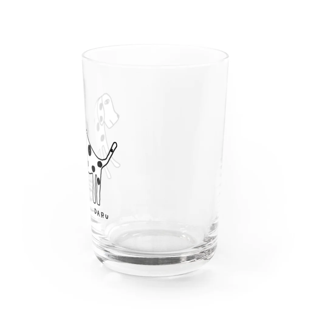 麦畑のダルメシアン(下手な絵) Water Glass :right