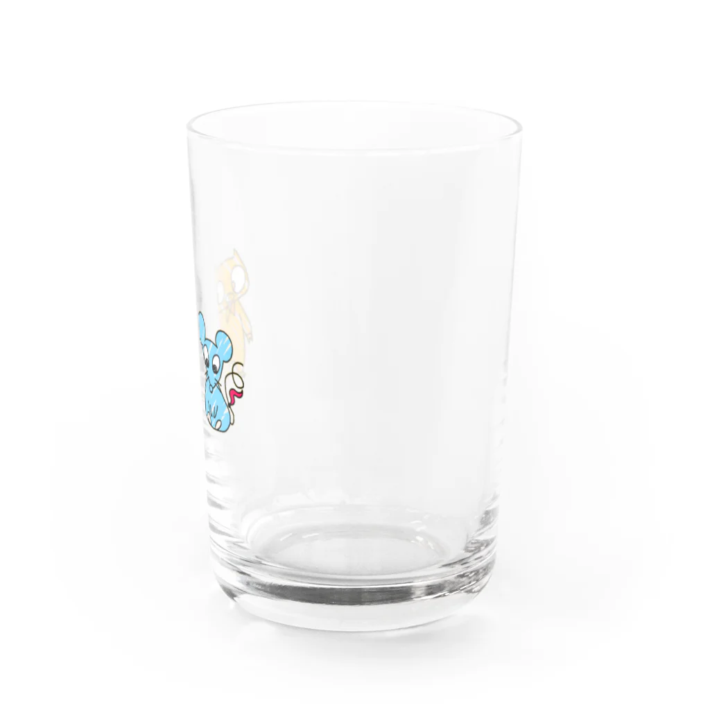 豚ねずみのぶたねずみの仲良しこよし( ᵕᴗᵕ )✩⡱ Water Glass :right