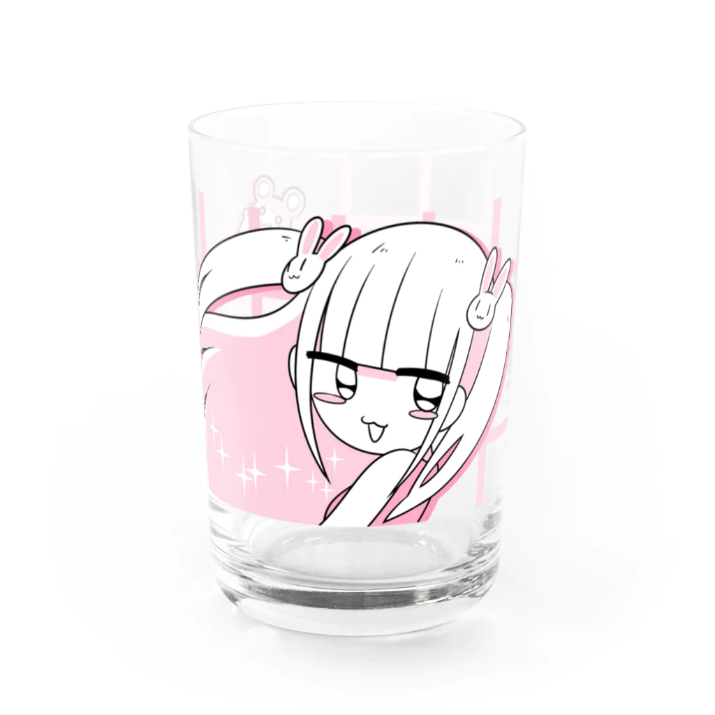 💗江崎びす子officialスズリ💗のクズかわチャン Water Glass :right