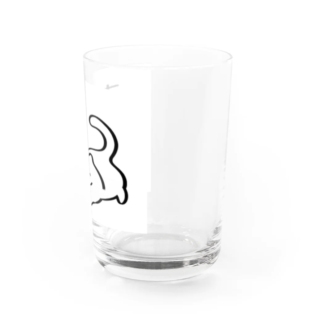 こめぞうのしろぬこ むにぃ Water Glass :right