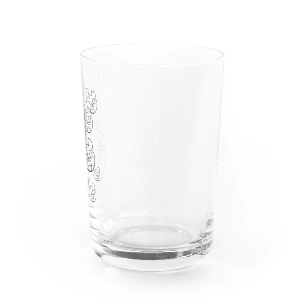 merry_tar0の熊次郎（群衆）グラス Water Glass :right