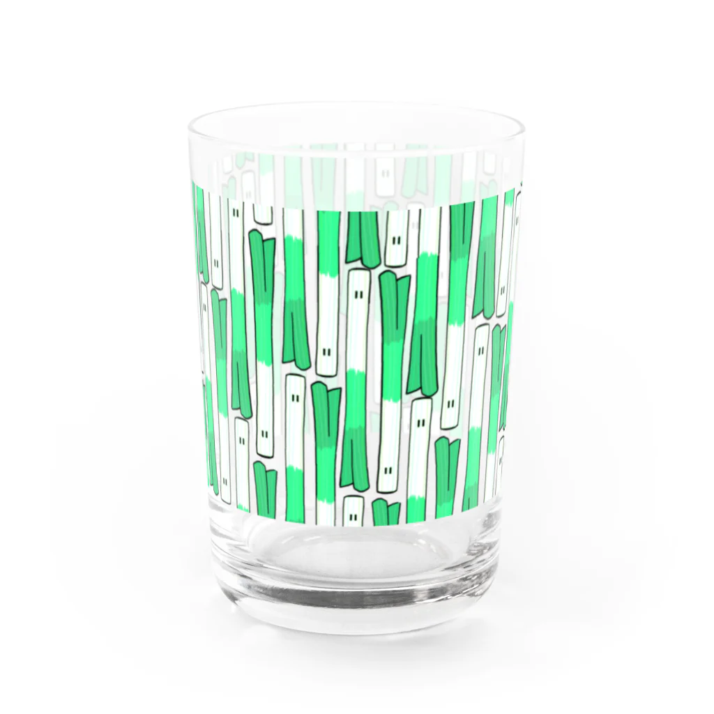 Tako＆Negi SUZURI支店のネギフル Water Glass :right