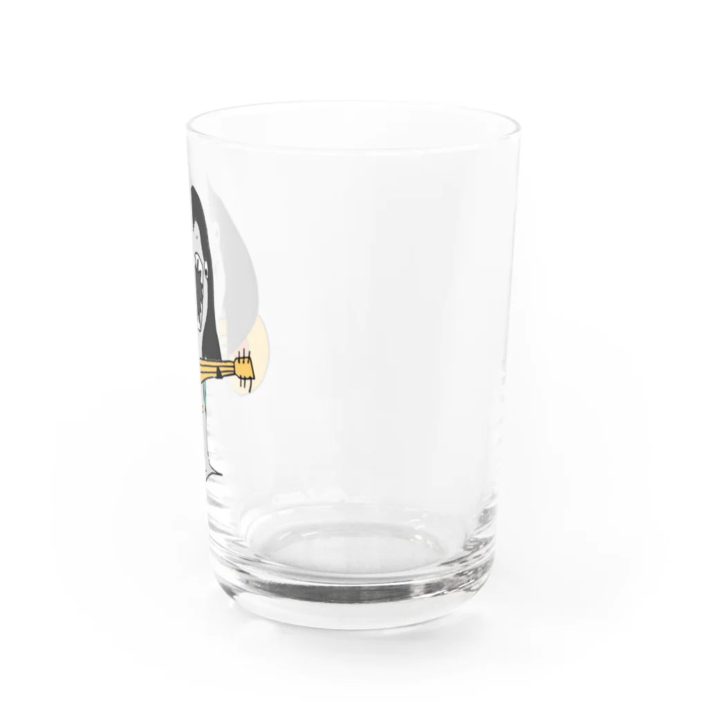 【サメグッズ】　KAZUの音楽好きなホオジロザメ Water Glass :right