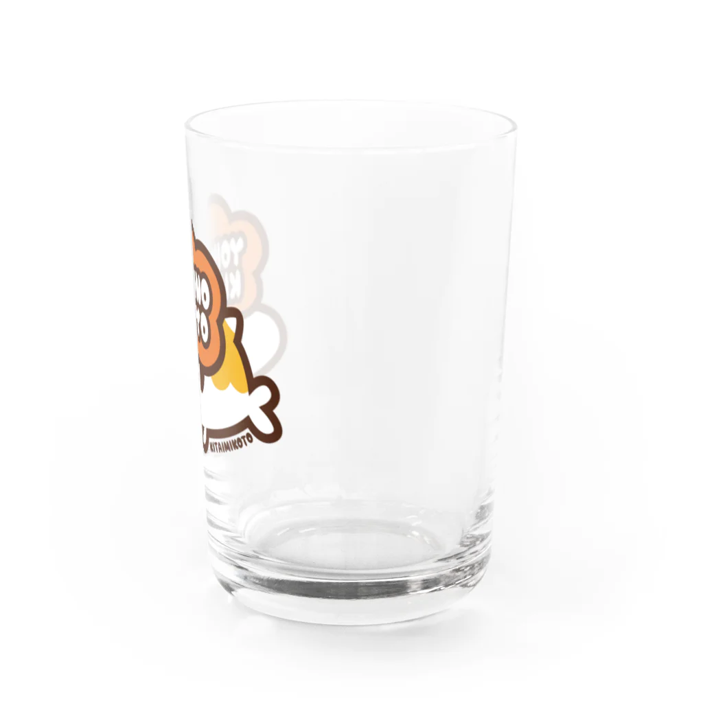 よいこのきんぎょのロゴ Water Glass :right