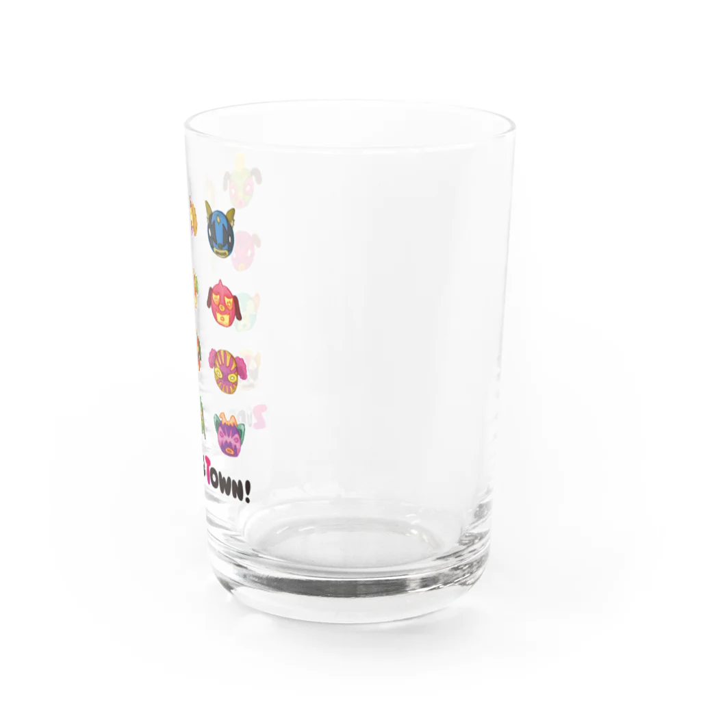 ZipBearTownのプルドック ルチャマスク Water Glass :right