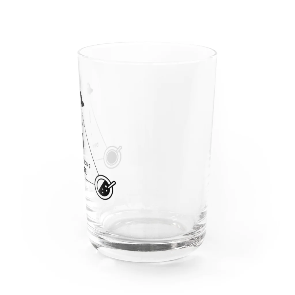 metao dzn【メタヲデザイン】の5次元カフェ（D）bk Water Glass :right