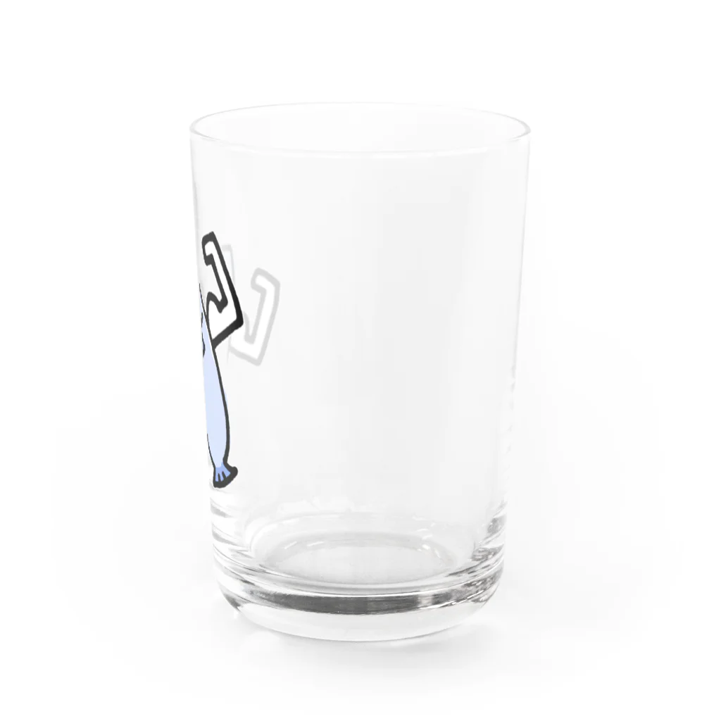 Mark Squier Design SUZURI店のきんにくうお Water Glass :right