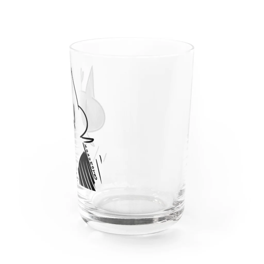 こくもつこやのとびだすものくろ Water Glass :right