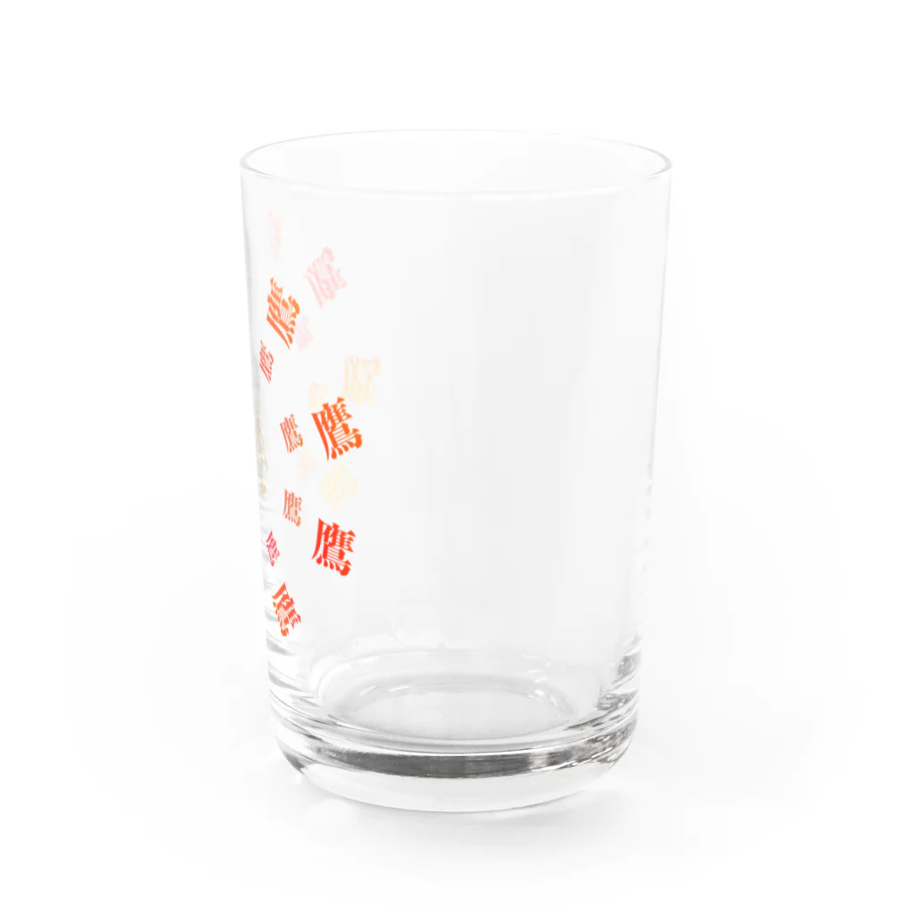 Gregge Southerd #suzuri店のデザイン鷹 Water Glass :right