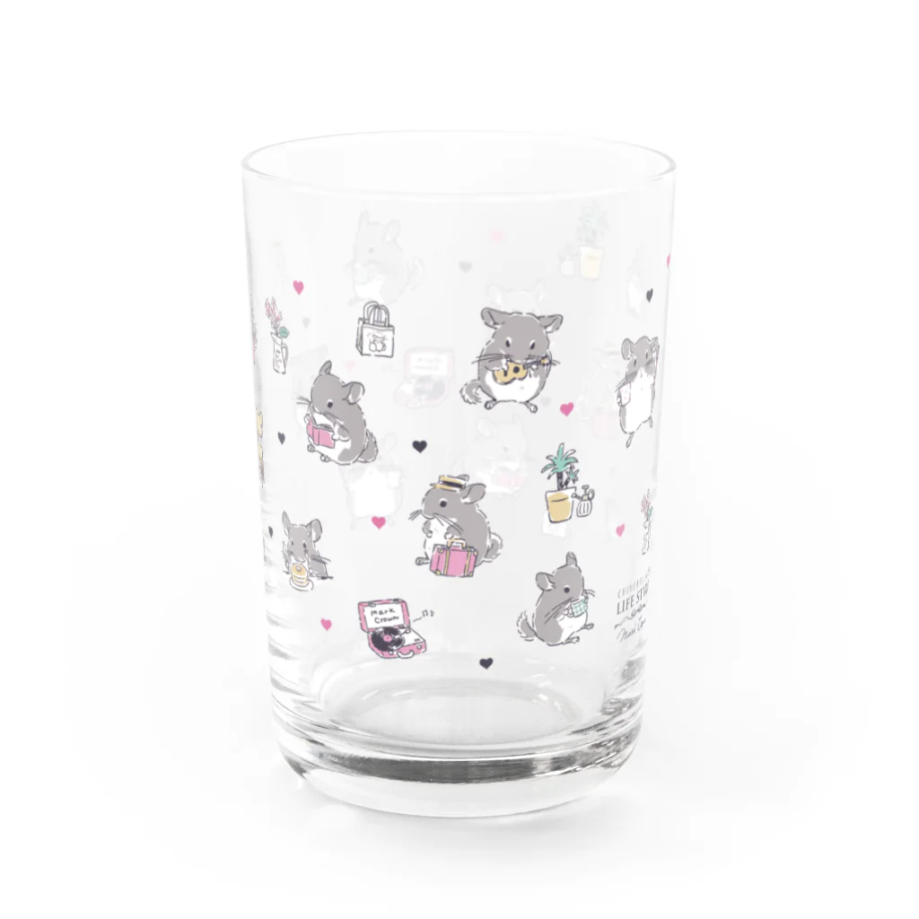 チンチラ雑貨MarkCrownのチンチラ Lifestyle Water Glass :right